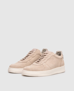 Pini Parma Beige suede sneakers SNEASUEBEIG
