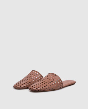 Marsell Distesa Forata brown leather mules MW8461P010