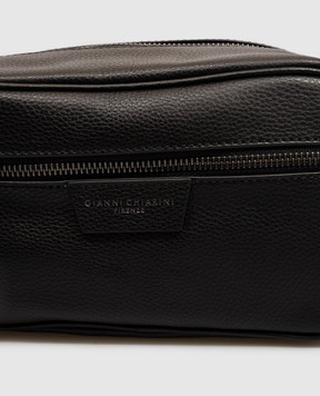 Gianni Chiarini Black leather Florence toiletry bag BCUB20286GRNCRV
