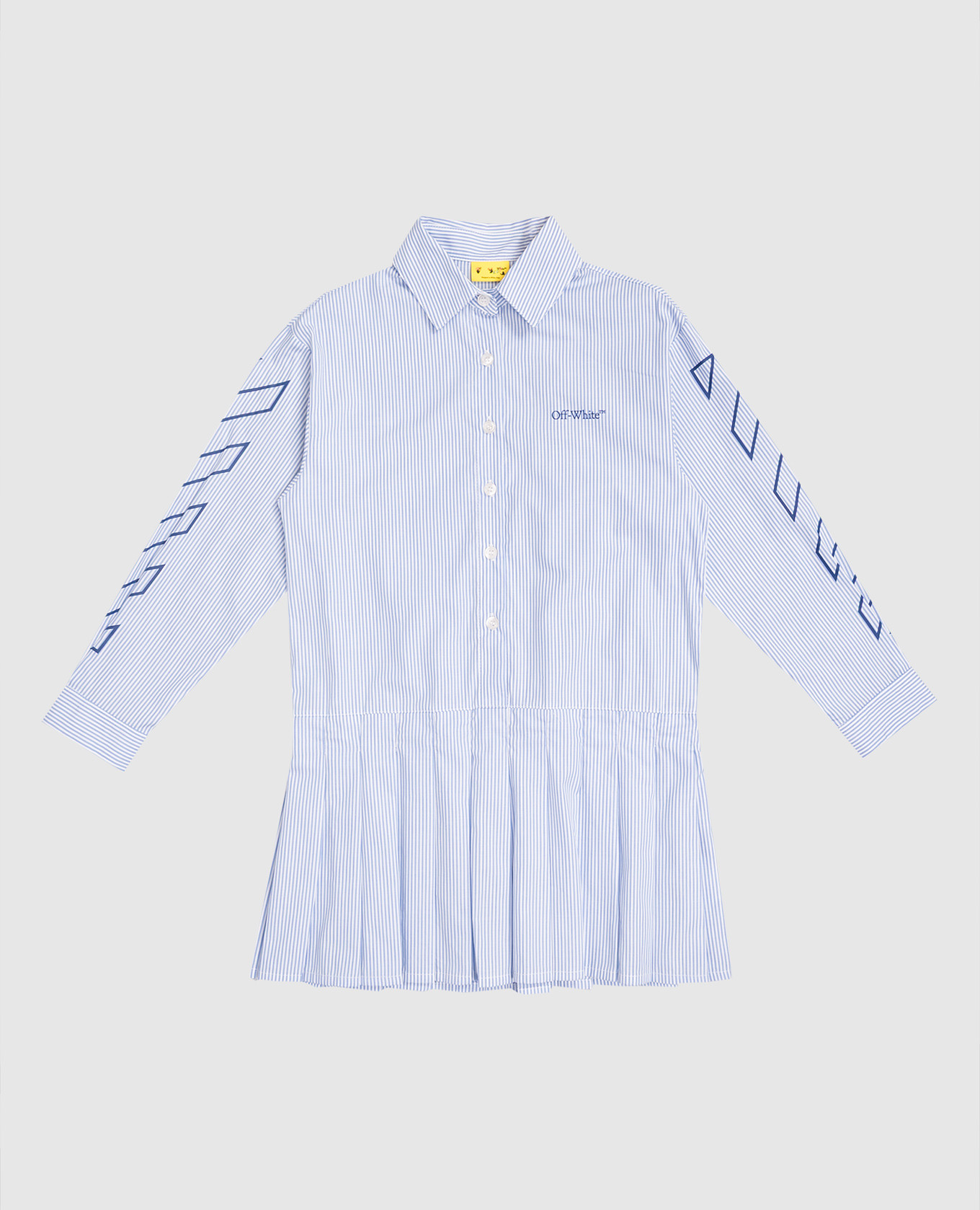 Children's blue checked shirt dress