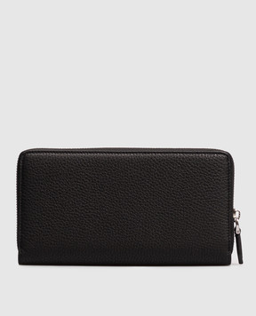 Dolce&Gabbana Black leather wallet with textured monogram BP1672A0370