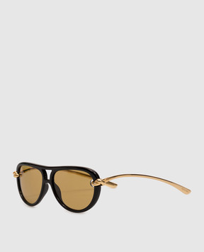 Bottega Veneta Black Knot Sunglasses 841235VBL80