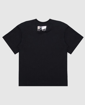 Sprayground Children's black T-shirt with print SPY1575BLK