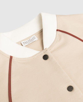 Brunello Cucinelli Children's beige sports jacket BH827E302B