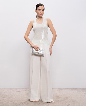 Twinset Green top with sequins 261TP3301