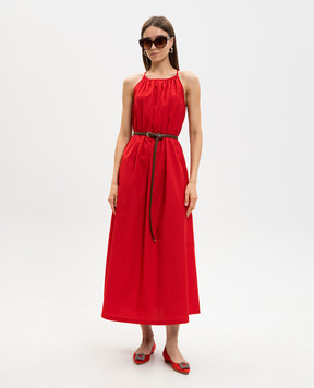 Max Mara Red dress with a belt MSTZUPPA