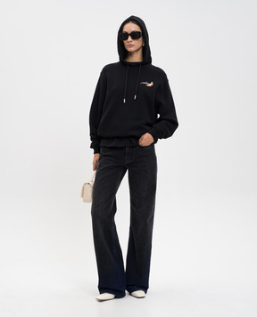 Off-White Black Fruits Arrow logo hoodie 2BB035F25FLE001