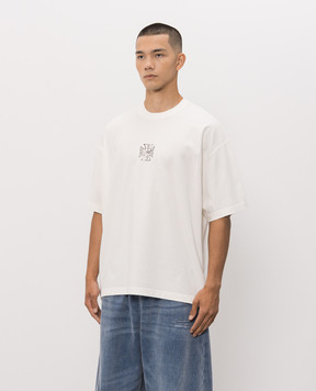 Vetements Ivory T-shirt with print MH27TR196W