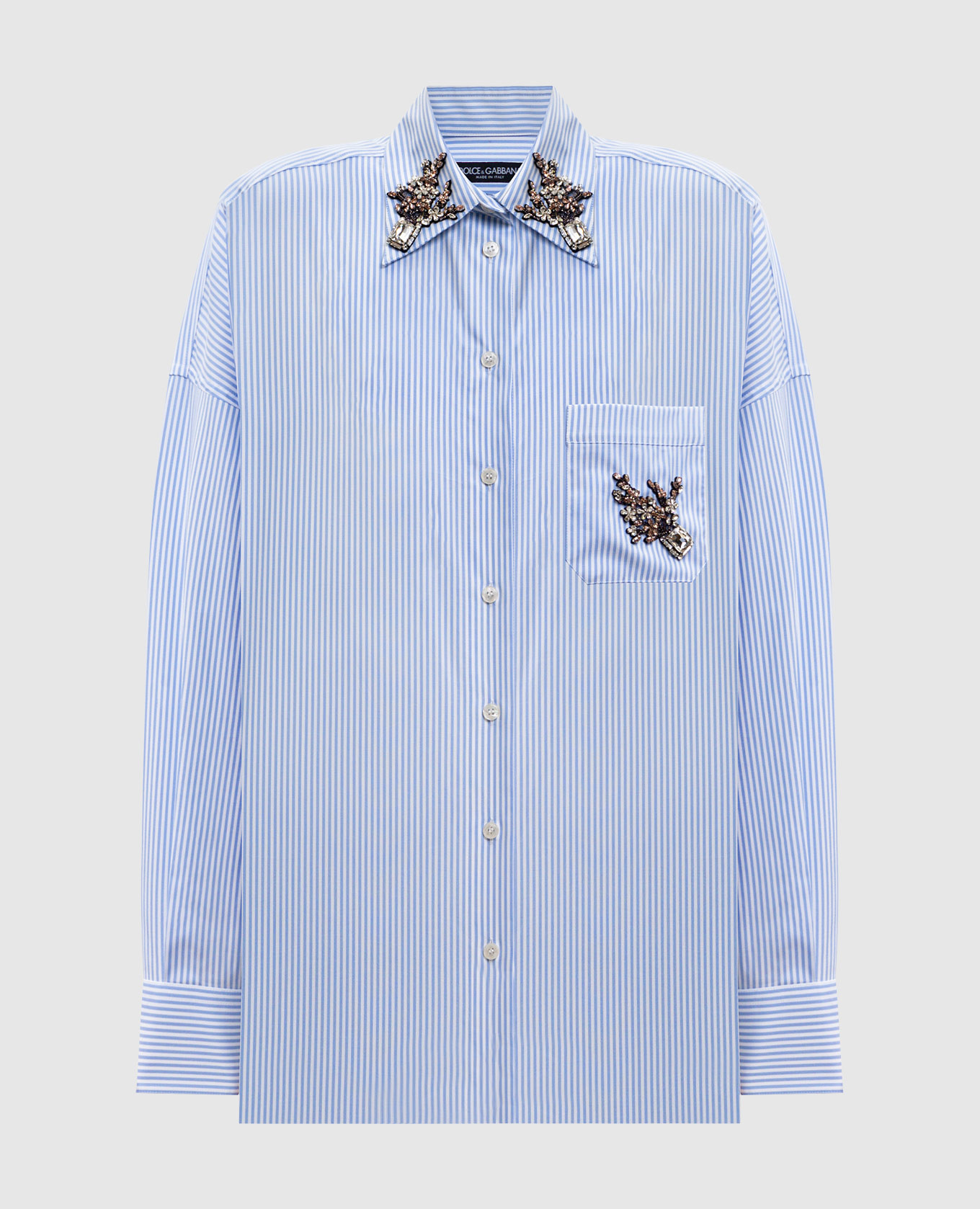 Blue striped shirt