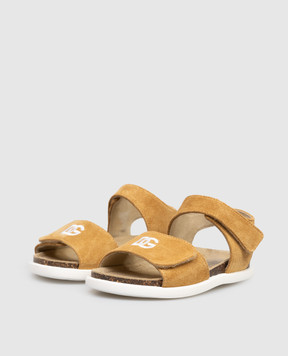 Dolce&Gabbana Children's brown suede sandals DL0094AW871
