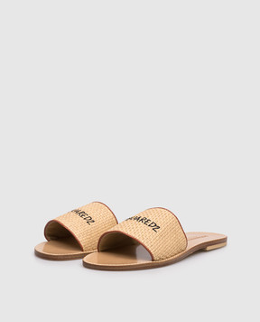 DSQUARED2 Children's combination flip-flops with raffia 827073640