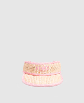 Fendi Beige cap with logo embroidery JUP083AWM3