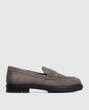 Aeyde Leon gray suede loafers FL0323003052226