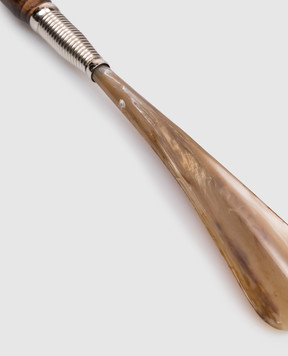 Pasotti Brown wooden shoe horn PFPEXXC1405
