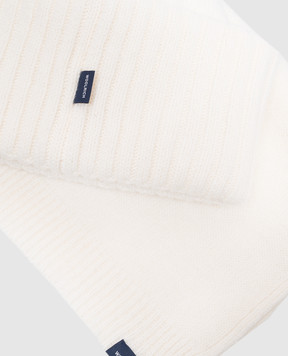 Woolrich Ivory beanie and scarf set in a gift box CFWWAC2041FRUF0706