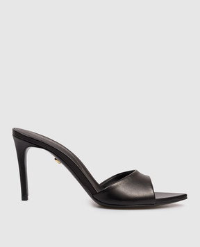 Babe Pay Pls Black leather mules 205804KO