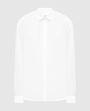 Trussardi White shirt with embroidered emblem 5005N000051NMS100T10