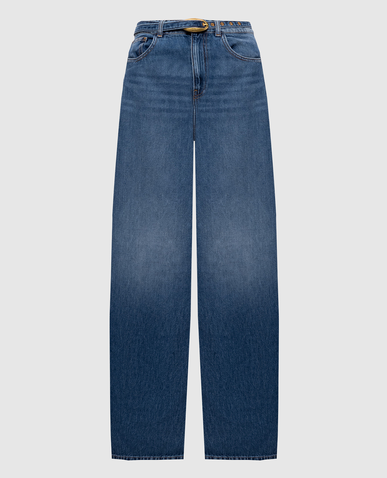 Blue jeans with a belt Twinset