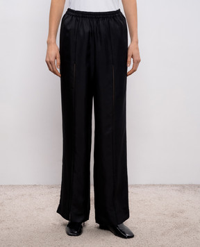 Loulou de Saison Black silk pants LARS LARS