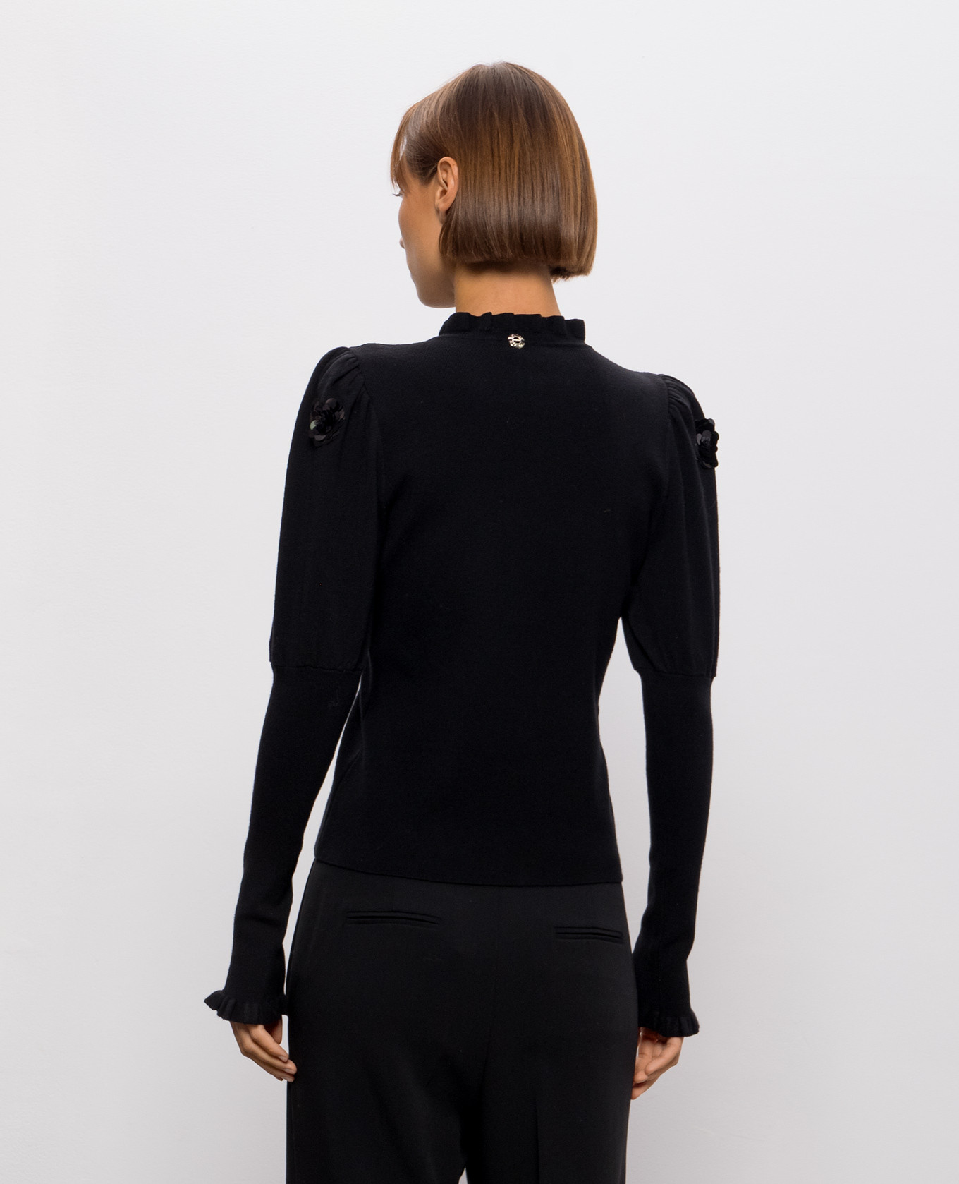 Black sequined jumper Twinset 4
