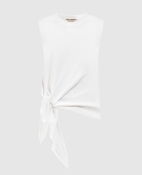JW Anderson White T-shirt with monogram embroidery JO0284PG1810