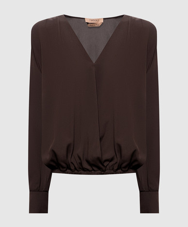 Braune Bluse