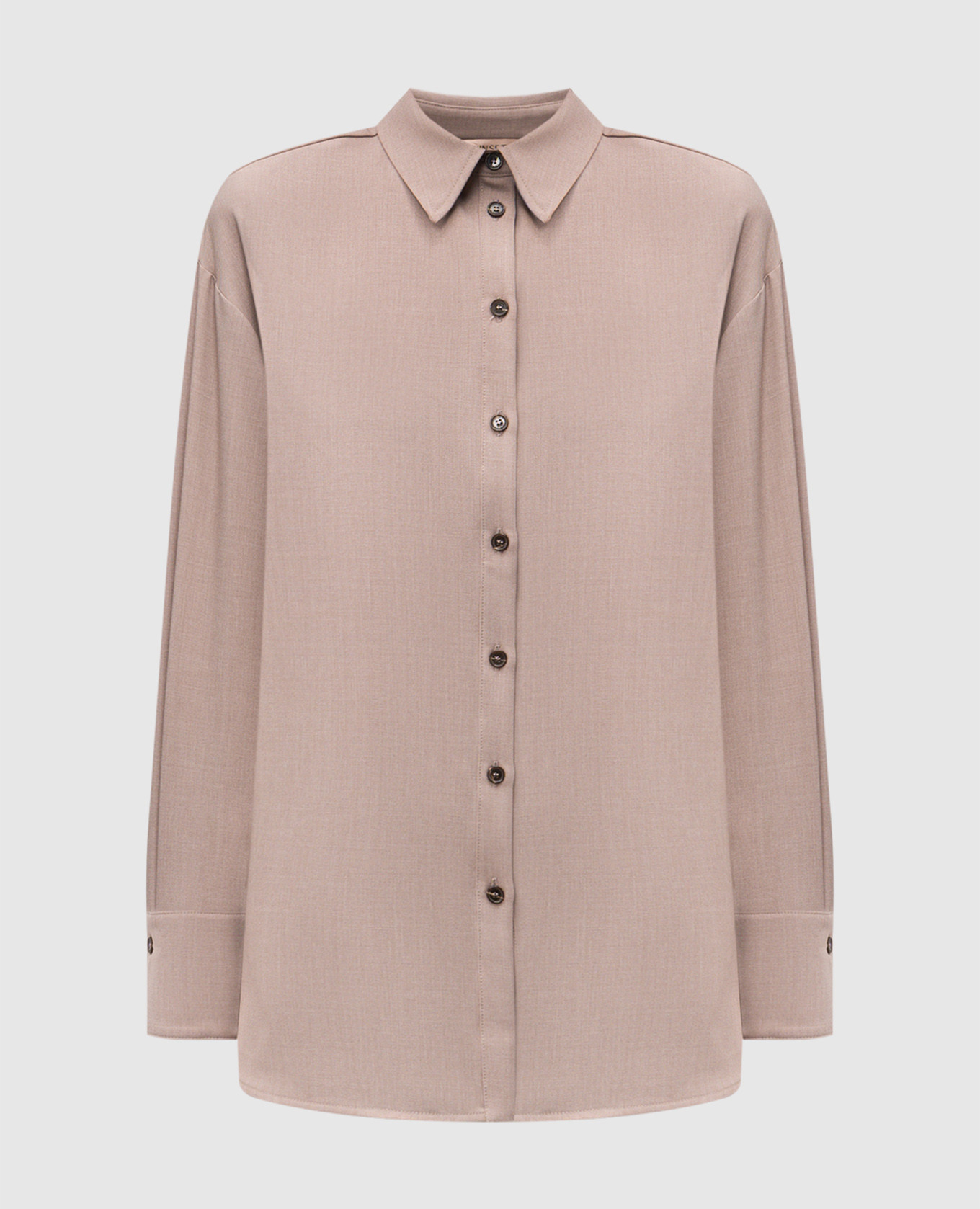 

Beige shirt with logo Twinset