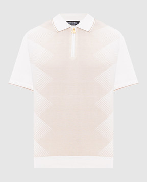 Stefano Ricci Silk polo with embroidered monogram logo K818114P31F26280