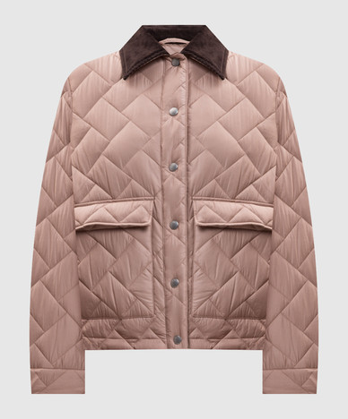 Beige Steppjacke
