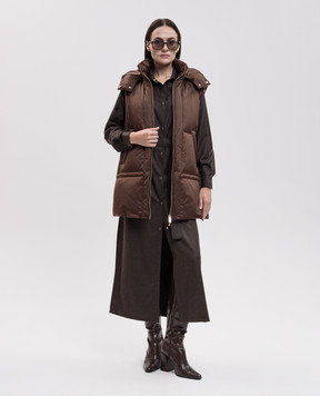 Be Florence Brown down vest EM2644