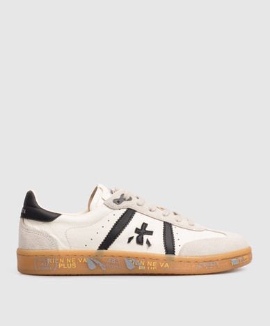 Bonnied ivory leather sneakers