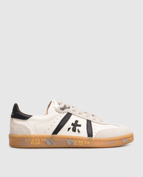 Premiata Bonnied ivory leather sneakers BONNIED8123