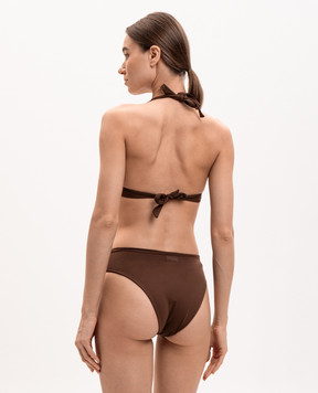 Fisico Brown swimsuit top FR80M0