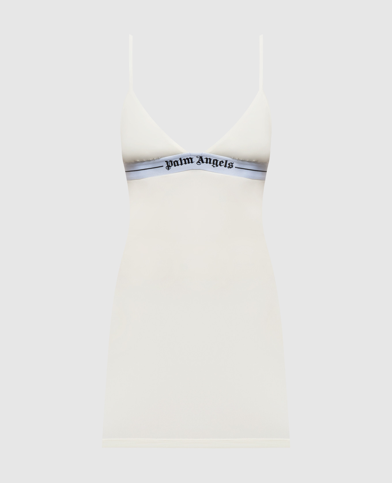 Ivory nightgown with logo pattern