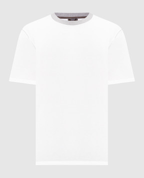 Peserico White T-shirt with logo print R55558J0Q2A0089