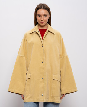 Toteme Beige corduroy jacket 261WRO0269FB0554