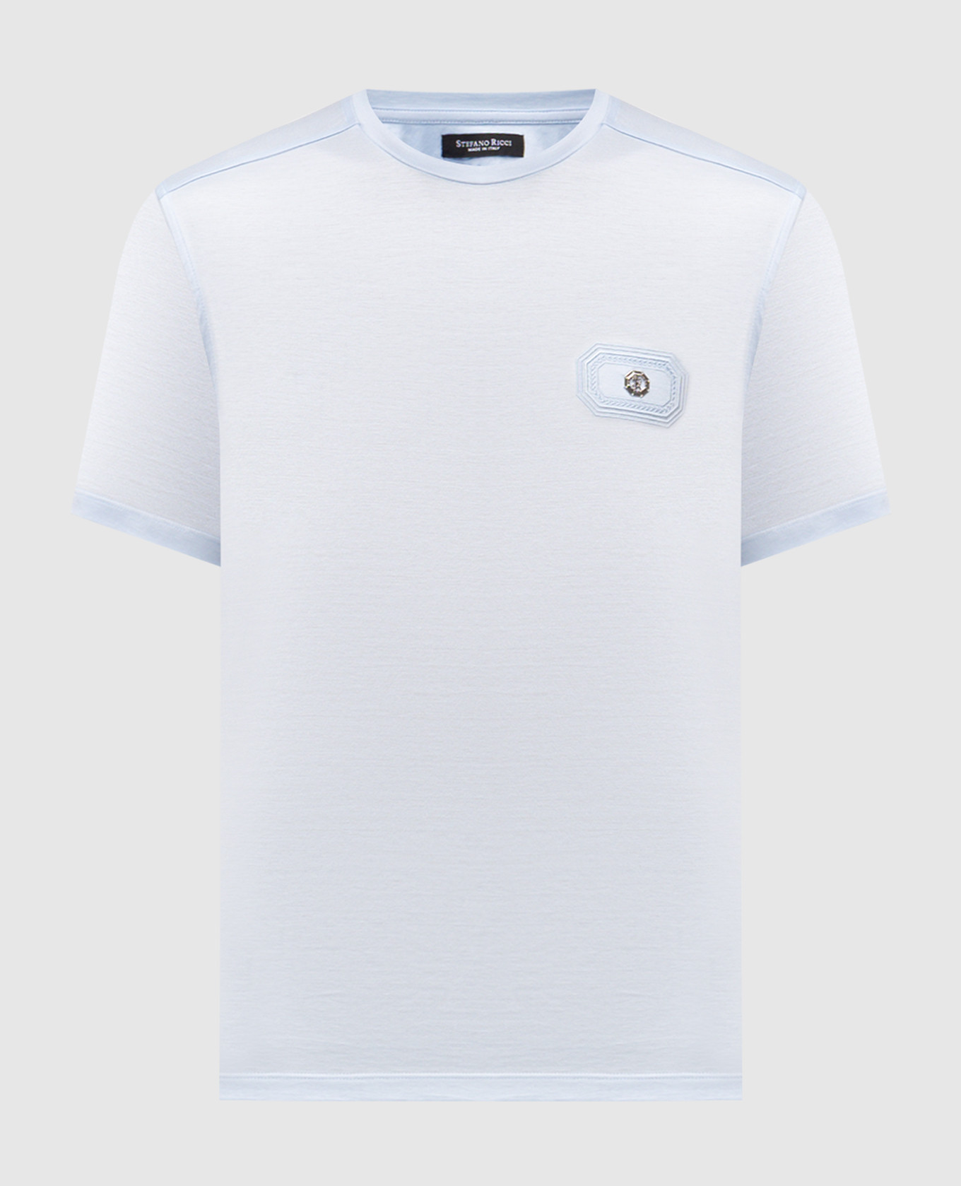 Blue T-shirt with monogram logo