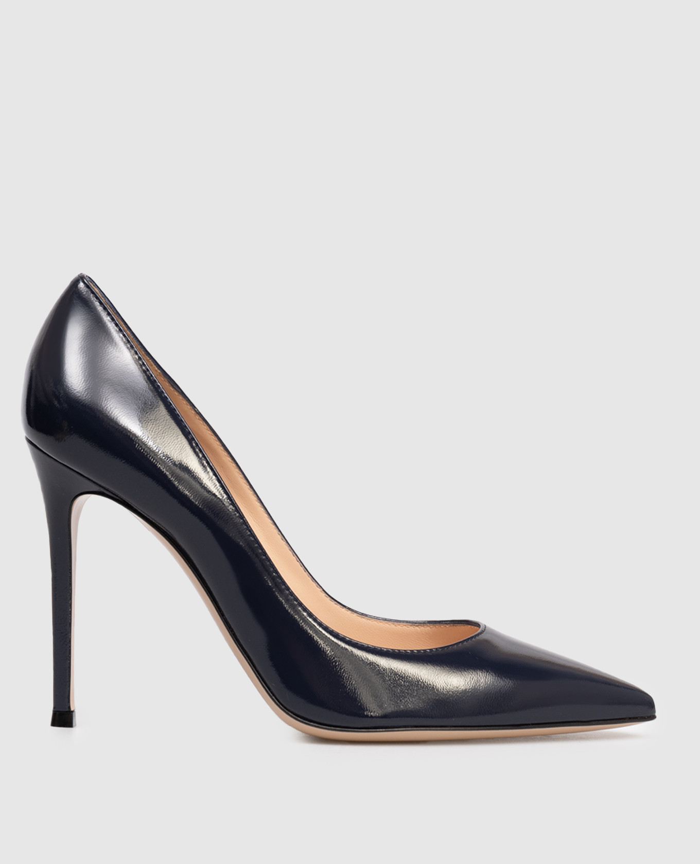 Blue patent leather shoes GIANVITO