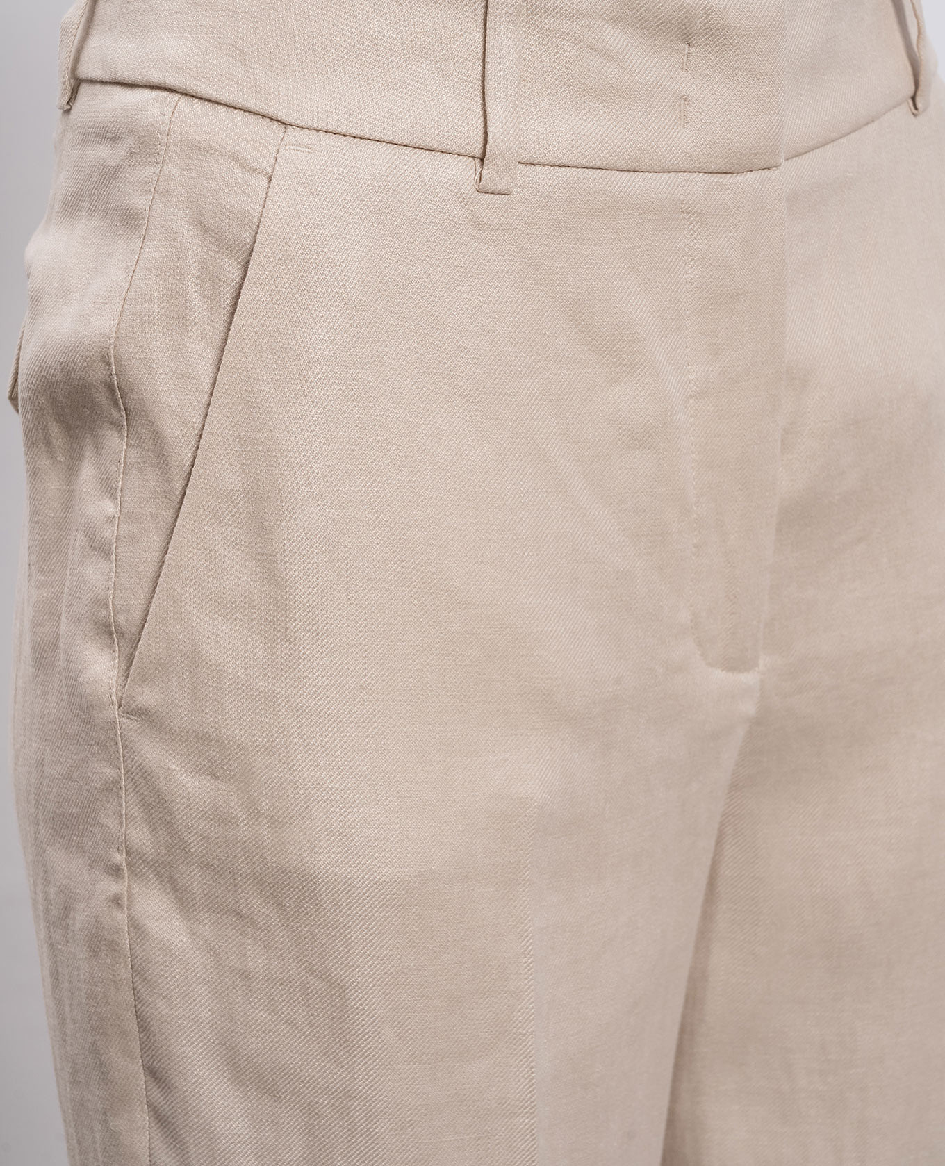 Beige linen pants Peserico 4