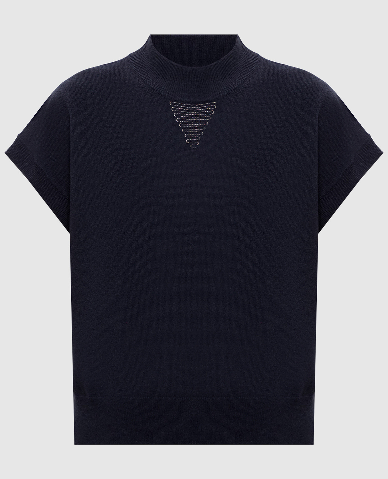 Blue top made of wool, silk and cashmere Peserico