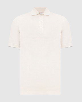 Brunello Cucinelli Ivory polo shirt M29800125
