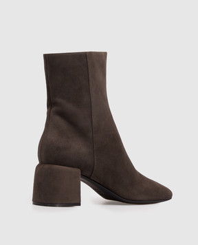 Sergio Rossi Brown suede Convex ankle boots B17030MCAZ01