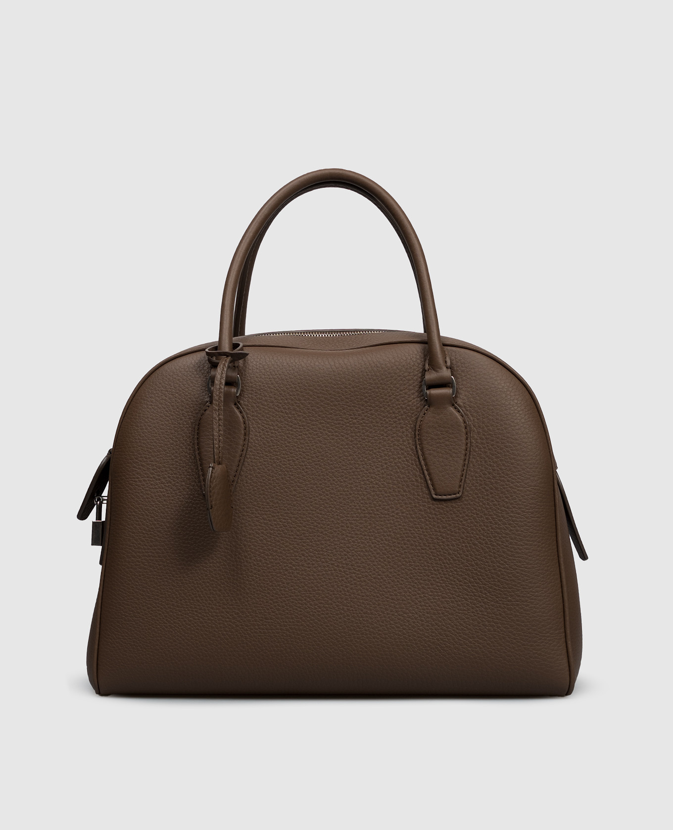 

Brown leather tote bag India The Row