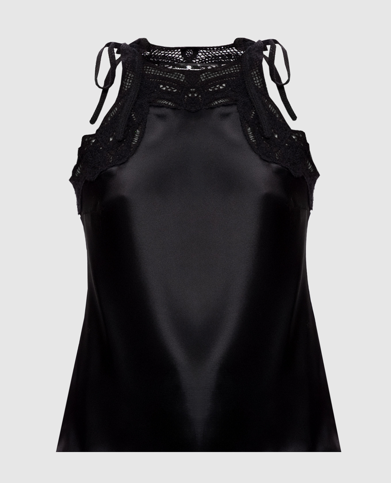 Black silk top Ermanno Scervino