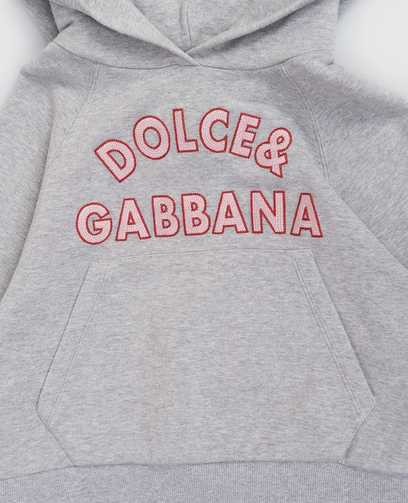 Children's gray melange hoodie Dolce&Gabbana 3