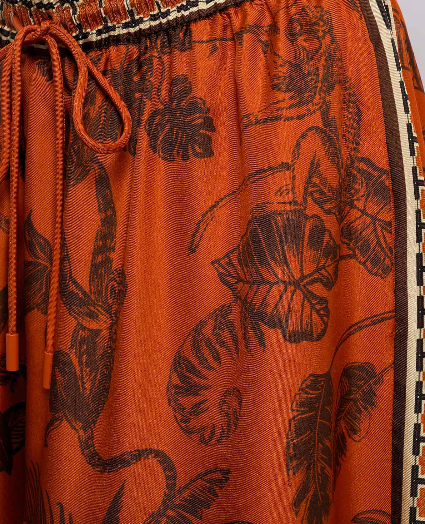 Monkey Dance orange silk palazzos Alemais 5