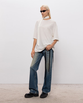 Ann Demeulemeester Agneta white T-shirt with print B0014238FA206
