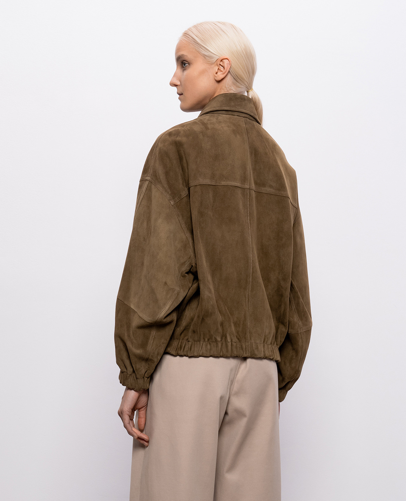 Brown suede jacket Brunello Cucinelli 4