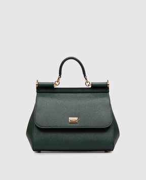 Dolce&Gabbana Green leather bag Sicily BB6002B1001