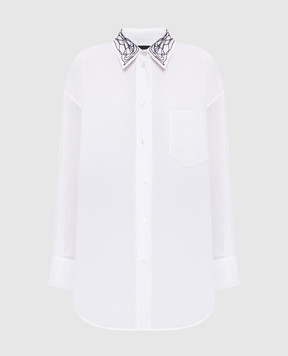 Fabiana Filippi White shirt with beads CAD216F416M269